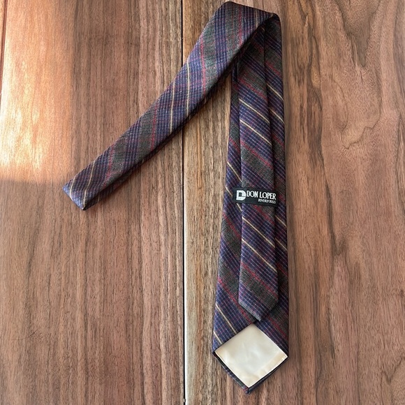 Vintage Don Loper Silk and Polyester Men’s Tie - Picture 2 of 2